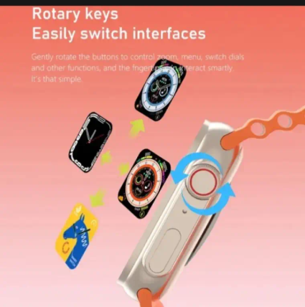 7-in-1 Ultra Smart Watch with LCD Display & Straps