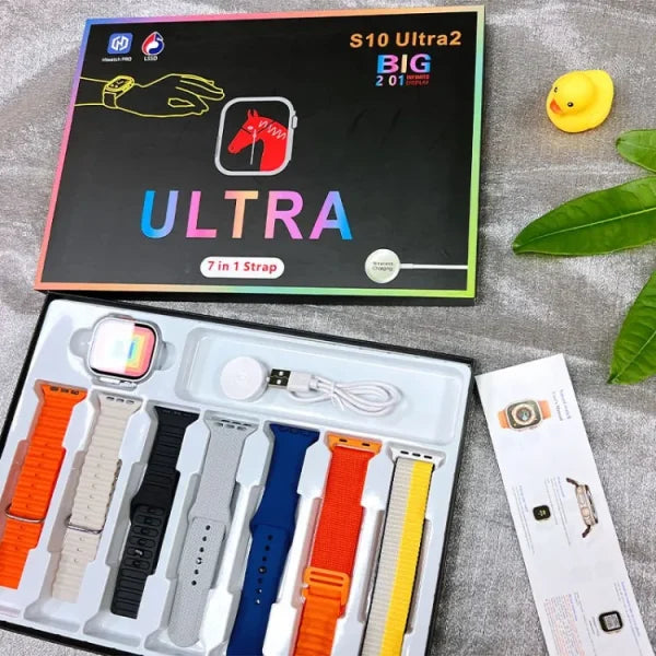 S10 Ultra 2 Smart Watch with Titanium Build & 7 Straps