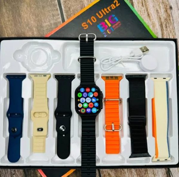 S10 Ultra 2 Smart Watch with Titanium Build & 7 Straps