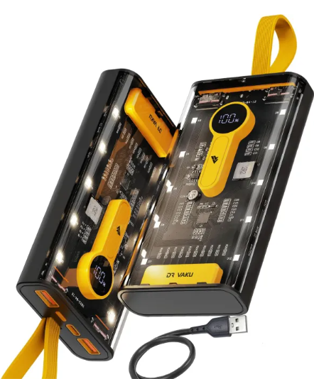 Fast Charging Cable 66W – Type-C & iPhone, Golden TPE