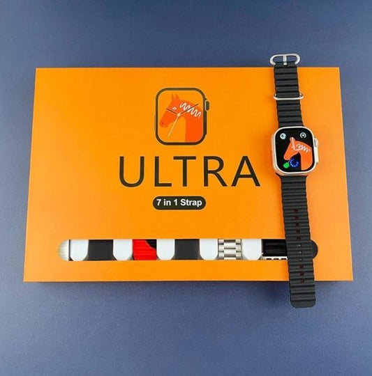 7-in-1 Ultra Smart Watch with LCD Display & Straps