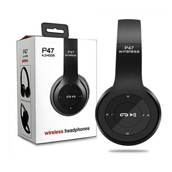 P47 Wireless Bluetooth Headphones with Radio & Card Slot