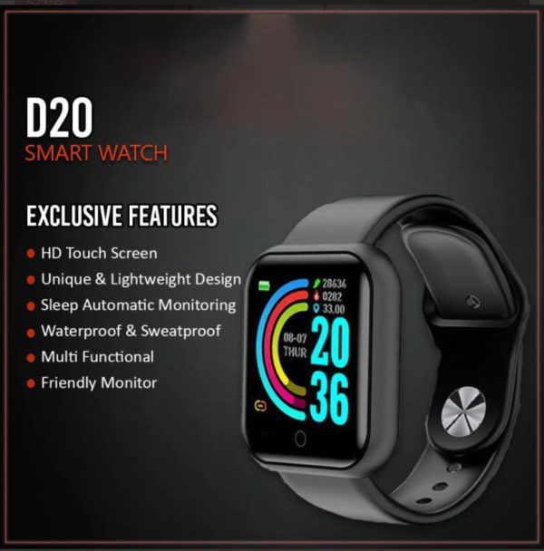 D20 Ultra Smartwatch with Health & Fitness Tracking