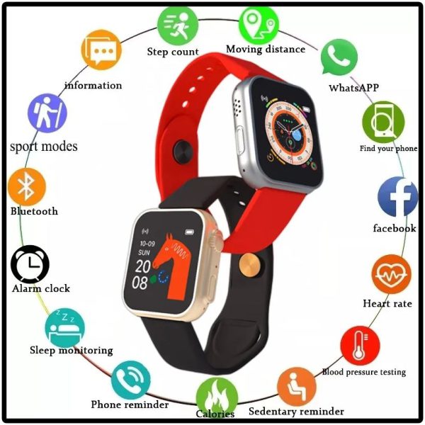 D20 Ultra Smartwatch with Health & Fitness Tracking