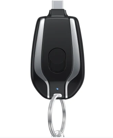 Mini Keychain Charger 1500mAh – Type-C Emergency Power Pod