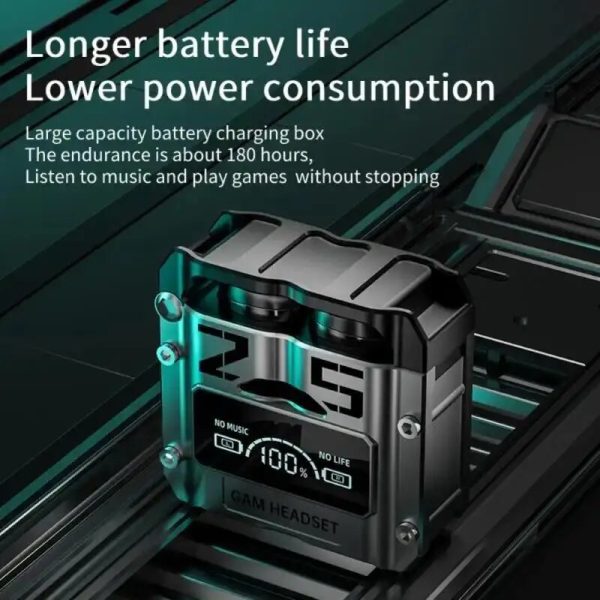 M25 Bluetooth 5.3 Wireless Earbuds with LED Display