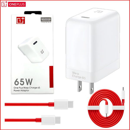OnePlus 65W Warp Charge Adapter – Type-C Fast Charger