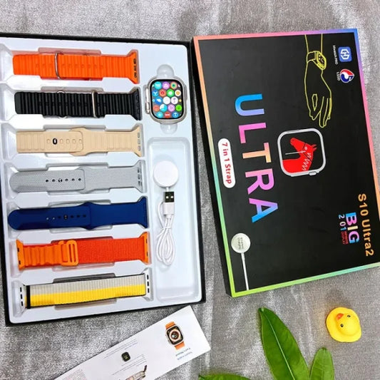 S10 Ultra 2 Smart Watch with Titanium Build & 7 Straps