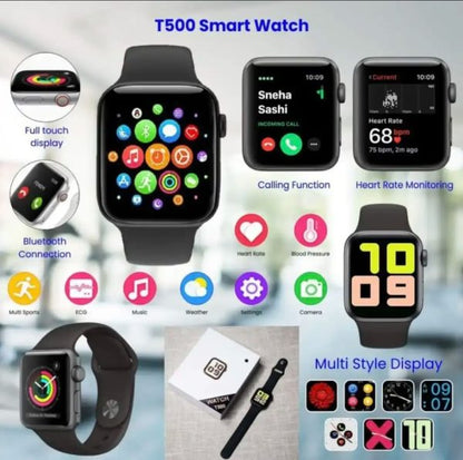 T500 Smartwatch – Full-Touch HD Display in 5 Colors