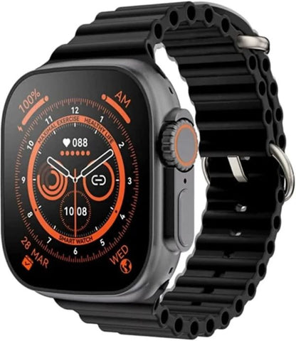 t800 1.99" Smartwatch with Titanium Case & Dual Bluetooth