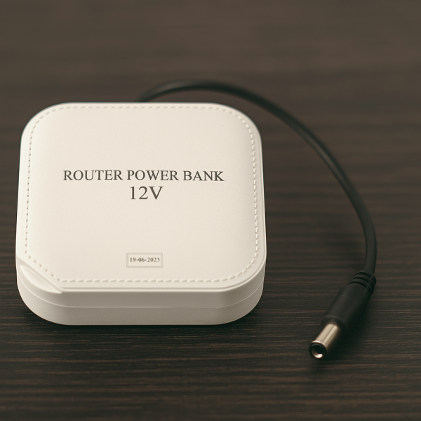 WiFi Router Power Bank 20000mAh – Dual Voltage Backup