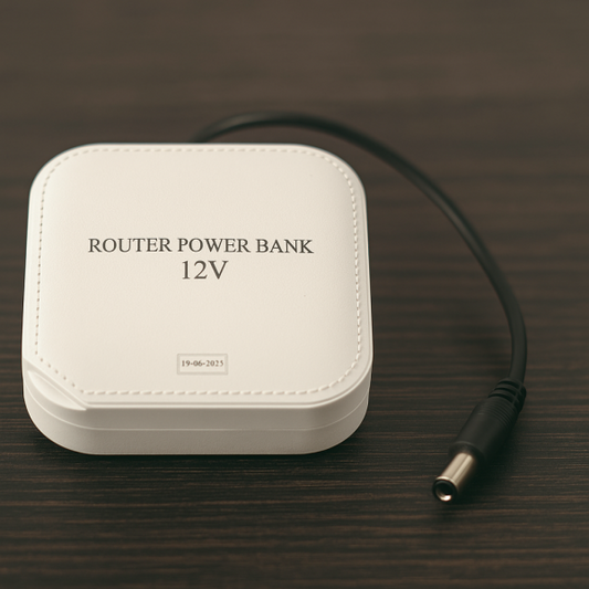 WiFi Router Power Bank 20000mAh – Dual Voltage Backup